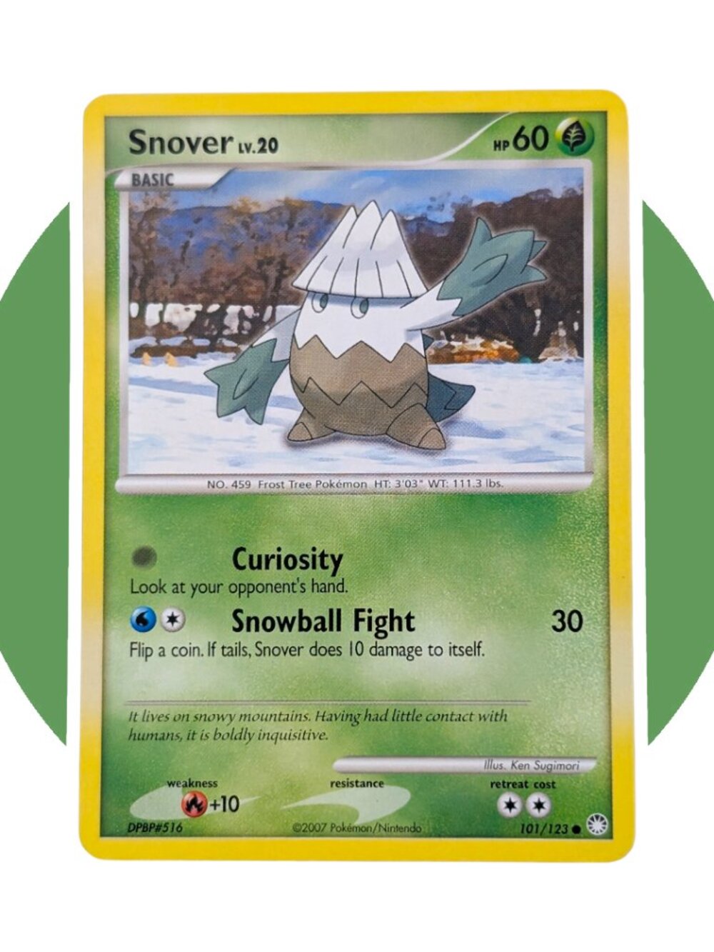 Mysterious Treasures Pokemon Card (M01): Snover 101/123